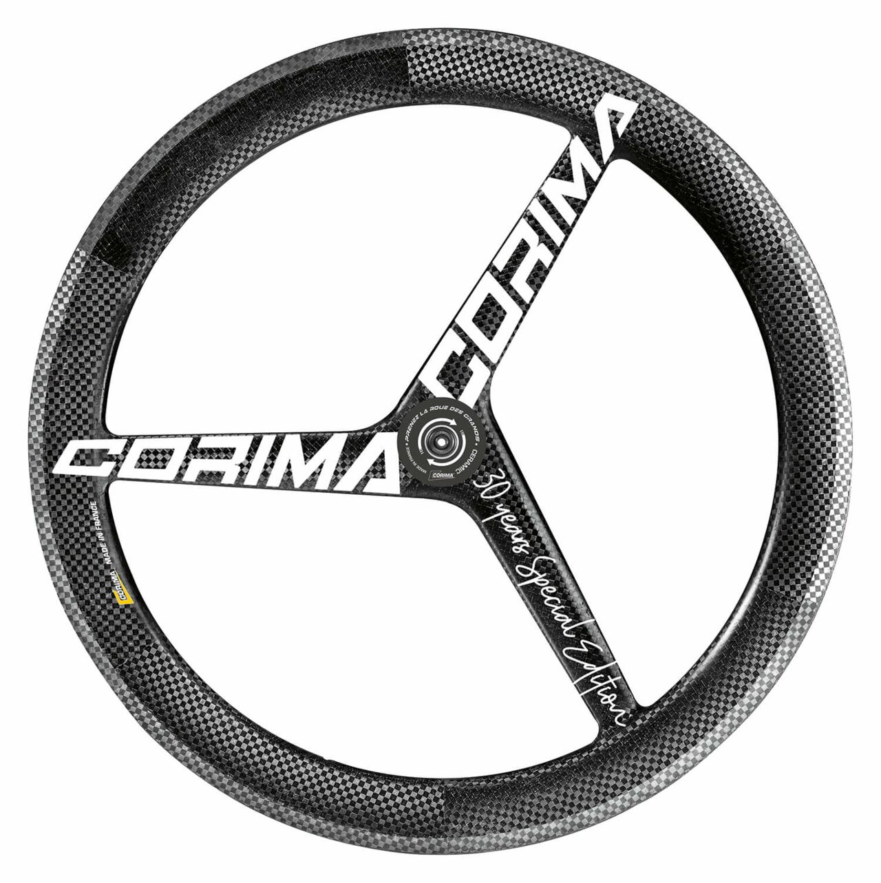 Monobloc 3 spokes WS TT DX disc brake - front clincher