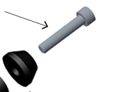 RK400161 KIT OF 2 FR BLOCKING BOLTS (TRACK WHEEL)